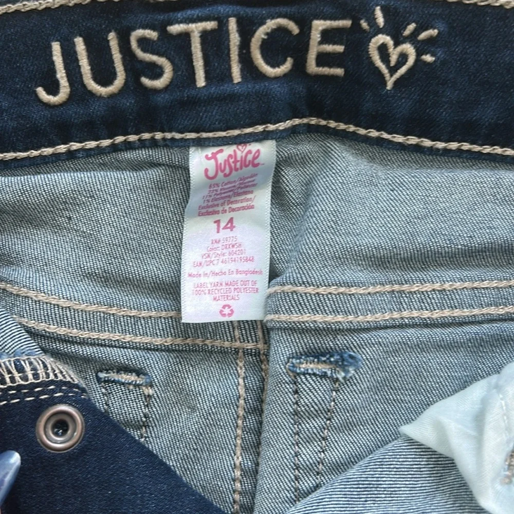NWOT Justice Girls Size 14 Denim Shorts